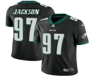 Nike Eagles #97 Malik Jackson Black Alternate Men's Stitched NFL Vapor Untouchable Limited Jersey