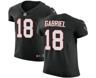 Nike Falcons #18 Taylor Gabriel Black Alternate Men's Stitched NFL Vapor Untouchable Elite Jersey