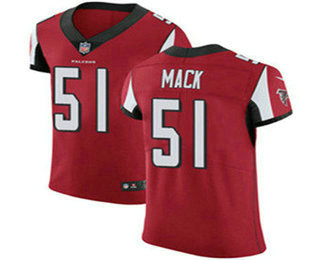 Nike Falcons #51 Alex Mack Red Team Color Men's Stitched NFL Vapor Untouchable Elite Jersey
