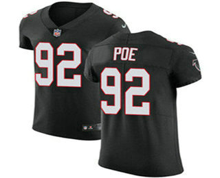 Nike Falcons #92 Dontari Poe Black Alternate Men's Stitched NFL Vapor Untouchable Elite Jersey