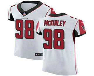 Nike Falcons #98 Takkarist McKinley White Men's Stitched NFL Vapor Untouchable Elite Jersey