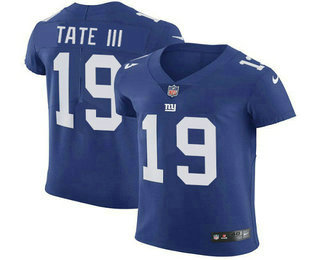 Nike Giants #19 Golden Tate Royal Blue Team Color Men's Stitched NFL Vapor Untouchable Elite Jersey