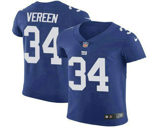 Nike Giants #34 Shane Vereen Royal Blue Team Color Men's Stitched NFL Vapor Untouchable Elite Jersey