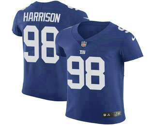 Nike Giants #98 Damon Harrison Royal Blue Team Color Men's Stitched NFL Vapor Untouchable Elite Jersey