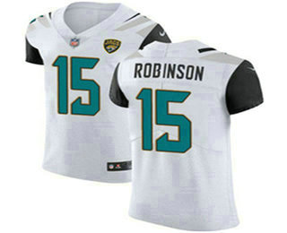 Nike Jaguars #15 Allen Robinson White Men's Stitched NFL Vapor Untouchable Elite Jersey