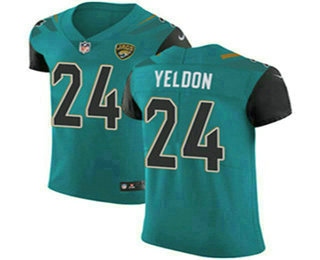 Nike Jaguars #24 T.J. Yeldon Teal Green Team Color Men's Stitched NFL Vapor Untouchable Elite Jersey
