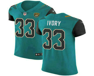Nike Jaguars #33 Chris Ivory Teal Green Team Color Men's Stitched NFL Vapor Untouchable Elite Jersey