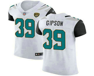 Nike Jaguars #39 Tashaun Gipson White Men's Stitched NFL Vapor Untouchable Elite Jersey