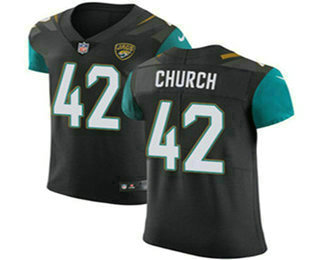 Nike Jaguars #42 Barry Church Black Alternate Men's Stitched NFL Vapor Untouchable Elite Jersey