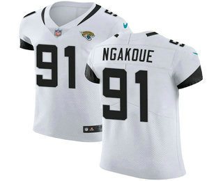 Nike Jaguars #91 Yannick Ngakoue White Men's Stitched NFL Vapor Untouchable Elite Jersey