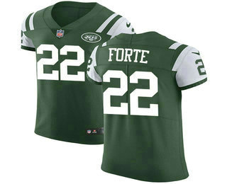 Nike Jets #22 Matt Forte Green Team Color Men's Stitched NFL Vapor Untouchable Elite Jersey