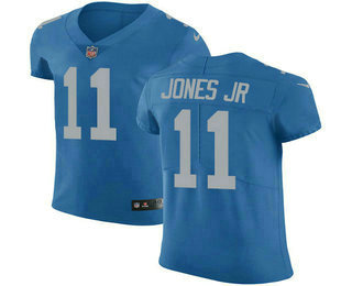 Nike Lions #11 Marvin Jones Jr Blue Throwback Men's Stitched NFL Vapor Untouchable Elite Jersey