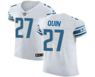 Nike Lions #27 Glover Quin White Men's Stitched NFL Vapor Untouchable Elite Jersey