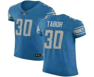 Nike Lions #30 Teez Tabor Blue Team Color Men's Stitched NFL Vapor Untouchable Elite Jersey