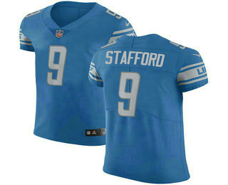 Nike Lions #9 Matthew Stafford Blue Team Color Men's Stitched NFL Vapor Untouchable Elite Jersey