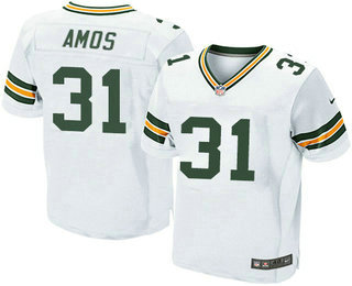 Nike Packers #31 Adrian Amos White Men's Stitched NFL Elite Jersey