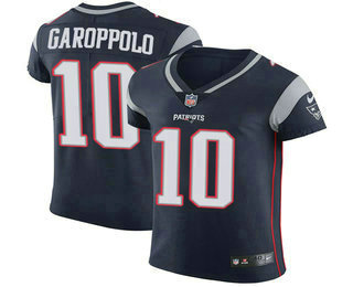 Nike Patriots #10 Jimmy Garoppolo Navy Blue Team Color Men's Stitched NFL Vapor Untouchable Elite Jersey