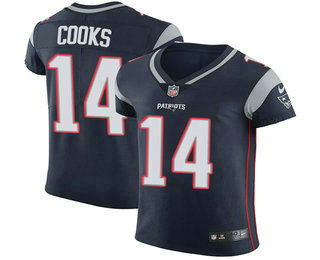 Nike Patriots #14 Brandin Cooks Navy Blue Team Color Men's Stitched NFL Vapor Untouchable Elite Jersey