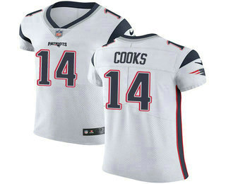 Nike Patriots #14 Brandin Cooks White Men's Stitched NFL Vapor Untouchable Elite Jersey