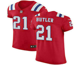 Nike Patriots #21 Malcolm Butler Red Alternate Men's Stitched NFL Vapor Untouchable Elite Jersey