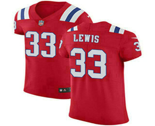 Nike Patriots #33 Dion Lewis Red Alternate Men's Stitched NFL Vapor Untouchable Elite Jersey