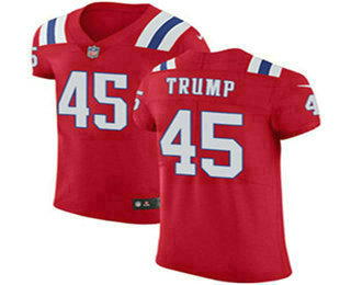 Nike Patriots #45 Donald Trump Red Alternate Men's Stitched NFL Vapor Untouchable Elite Jersey