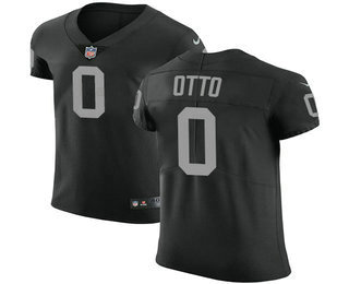 Nike Raiders #00 Jim Otto Black Team Color Men's Stitched NFL Vapor Untouchable Elite Jersey