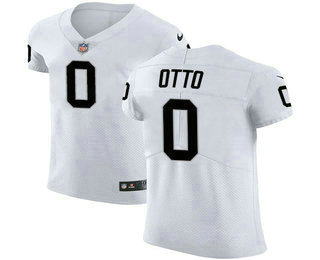 Nike Raiders #00 Jim Otto White Men's Stitched NFL Vapor Untouchable Elite Jersey