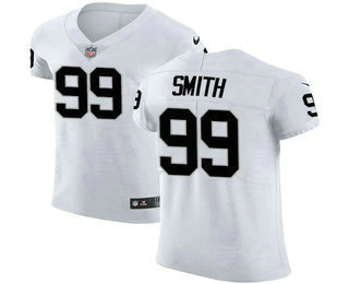 Nike Raiders #99 Aldon Smith White Men's Stitched NFL Vapor Untouchable Elite Jersey