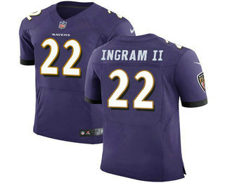 Nike Ravens #22 Mark Ingram Purple Team Color Men's Stitched NFL Vapor Untouchable Elite Jersey
