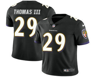 Nike Ravens #29 Earl Thomas III Black Alternate Men's Stitched NFL Vapor Untouchable Limited Jersey