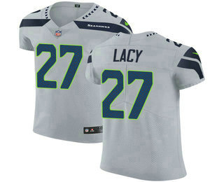 Nike Seahawks #27 Eddie Lacy Grey Alternate Men's Stitched NFL Vapor Untouchable Elite Jersey