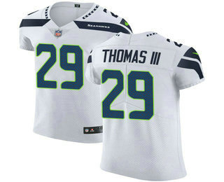 Nike Seahawks #29 Earl Thomas III White Men's Stitched NFL Vapor Untouchable Elite Jersey