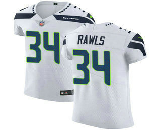 Nike Seahawks #34 Thomas Rawls White Men's Stitched NFL Vapor Untouchable Elite Jersey