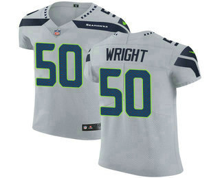 Nike Seahawks #50 K.J. Wright Grey Alternate Men's Stitched NFL Vapor Untouchable Elite Jersey