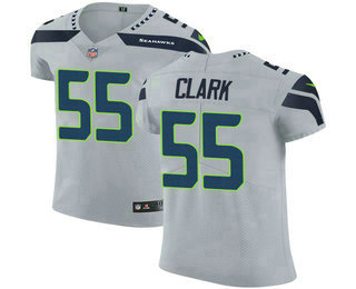 Nike Seahawks #55 Frank Clark Grey Alternate Men's Stitched NFL Vapor Untouchable Elite Jersey