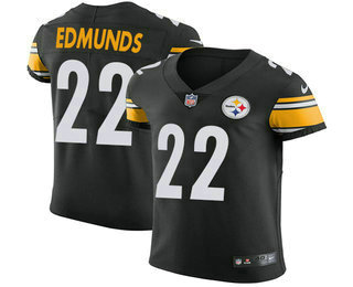 Nike Steelers #22 Terrell Edmunds Black Team Color Men's Stitched NFL Vapor Untouchable Elite Jersey