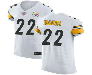 Nike Steelers #22 Terrell Edmunds White Men's Stitched NFL Vapor Untouchable Elite Jersey