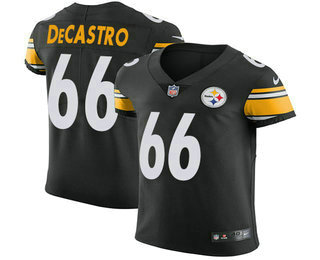 Nike Steelers #66 David DeCastro Black Team Color Men's Stitched NFL Vapor Untouchable Elite Jersey