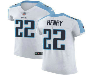 Nike Titans #22 Derrick Henry White Men's Stitched NFL Vapor Untouchable Elite Jersey