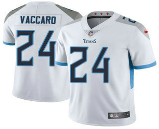 Nike Titans #24 Kenny Vaccaro White Men's Stitched NFL Vapor Untouchable Limited Jersey