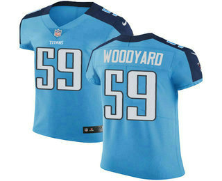 Nike Titans #59 Wesley Woodyard Light Blue Team Color Men's Stitched NFL Vapor Untouchable Elite Jersey