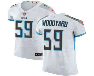 Nike Titans #59 Wesley Woodyard White Men's Stitched NFL Vapor Untouchable Elite Jersey