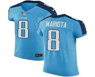 Nike Titans #8 Marcus Mariota Light Blue Team Color Men's Stitched NFL Vapor Untouchable Elite Jersey