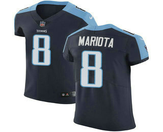 Nike Titans #8 Marcus Mariota Navy Blue Alternate Men's Stitched NFL Vapor Untouchable Elite Jersey