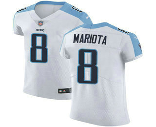 Nike Titans #8 Marcus Mariota White Men's Stitched NFL Vapor Untouchable Elite Jersey