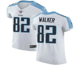 Nike Titans #82 Delanie Walker White Men's Stitched NFL Vapor Untouchable Elite Jersey