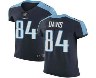 Nike Titans #84 Corey Davis Navy Blue Alternate Men's Stitched NFL Vapor Untouchable Elite Jersey