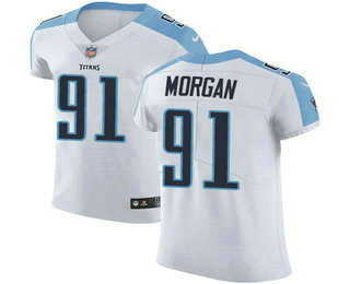 Nike Titans #91 Derrick Morgan White Men's Stitched NFL Vapor Untouchable Elite Jersey