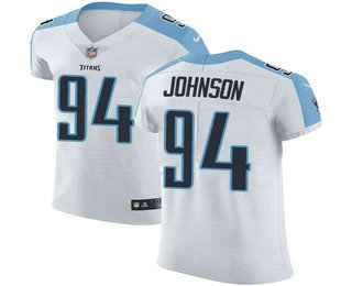 Nike Titans #94 Austin Johnson White Men's Stitched NFL Vapor Untouchable Elite Jersey